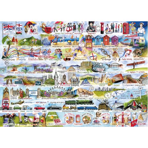 Gibsons - Cream Teas & Queuing Puzzle 1000pc