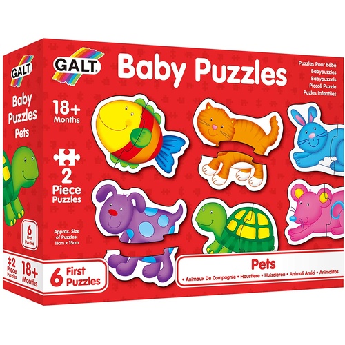 Galt - Baby Puzzles - Pets 2pc