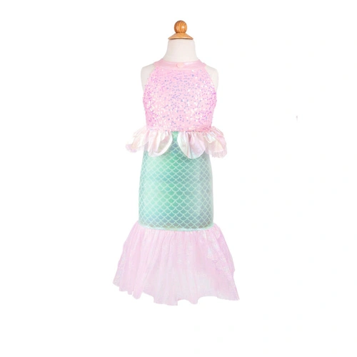 Great Pretenders - Mermaid Dress Pink/Green Size: 3-4