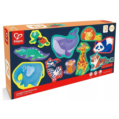 Hape - Jungle Friends Puzzle