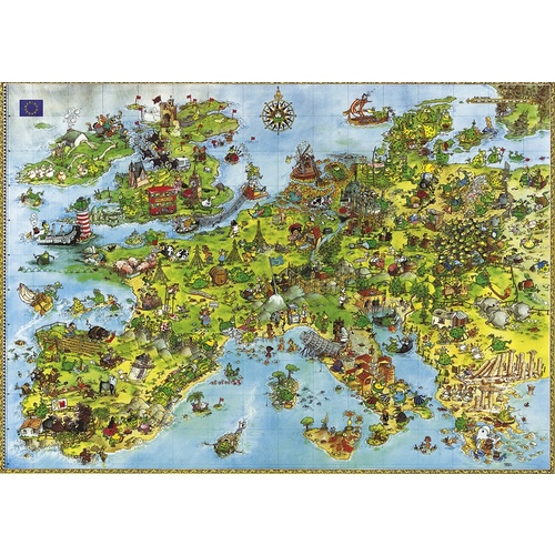 Heye - Degano, United Dragons of Europe Puzzle 4000pc