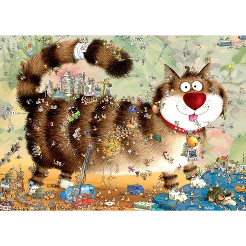 Heye - Degano, Cat's Life Puzzle 1000pc