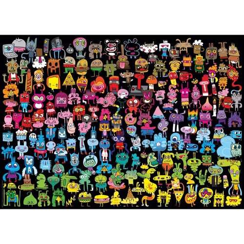 Heye - Burgerman, Doodle Rainbow Puzzle 1000pc