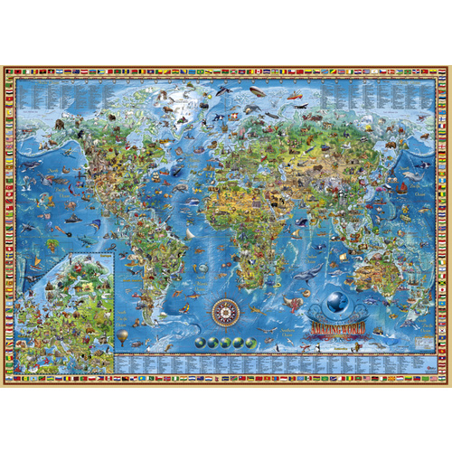 Heye - Map Art, Amazing World Puzzle 2000pc