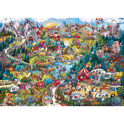 Heye - Berman, Go Camping! Puzzle 2000pc