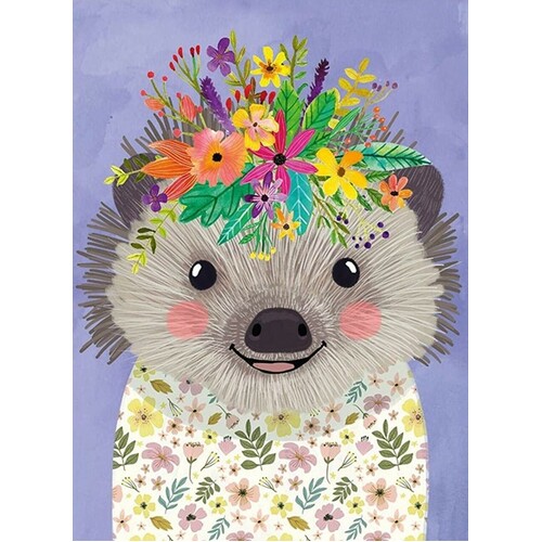 Heye - Floral Friends, Hedgehog Puzzle 500pc