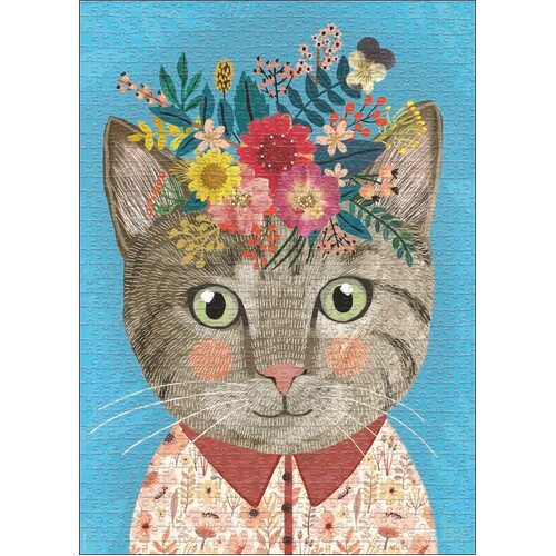 Heye - Floral Friends, Pretty Feline Puzzle 1000pc