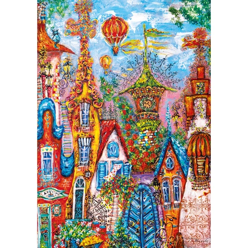 Heye - Charming Village, Blue Gate Puzzle 500pc