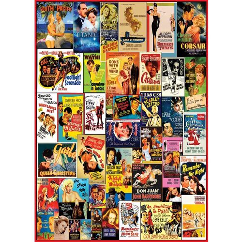Holdson - Vintage Pop Art - Romance Film Poster Puzzle 1000pc