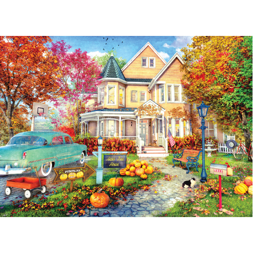 Holdson - House & Home - Autumn Town House Puzzle 1000pc