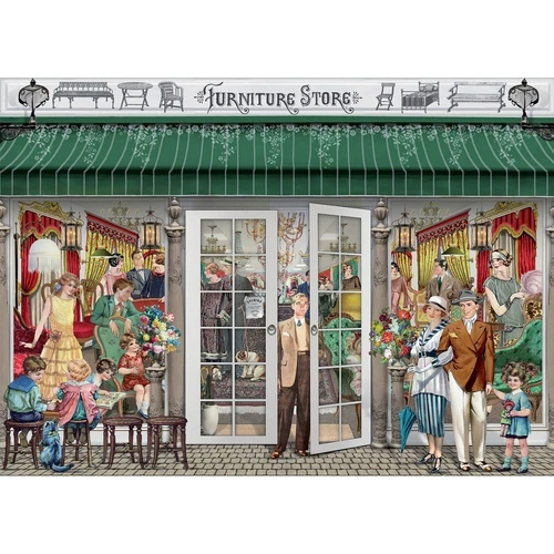 Holdson - Victorian Day Out Furniture Shop Puzzle 1000pc