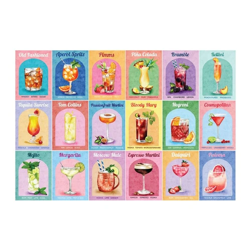House of Puzzles - Colourful Cocktails Puzzle 1000pc