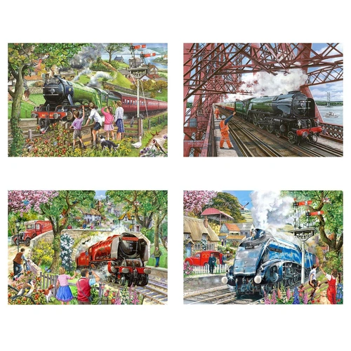 House of Puzzles - Steaming Along Puzzle 4 x 500pc