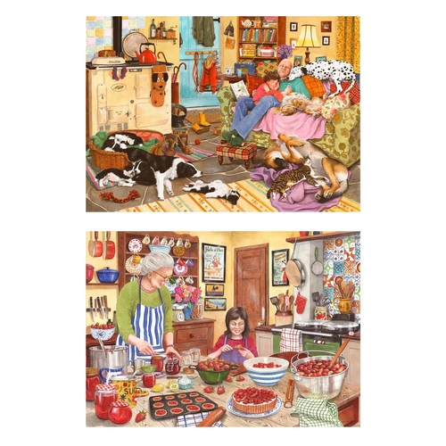 House of Puzzles - Heart of the Home Large Piece Puzzle 2 x 500pc