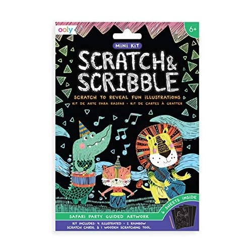 Ooly - Mini Scratch & Scribble - Safari Party 