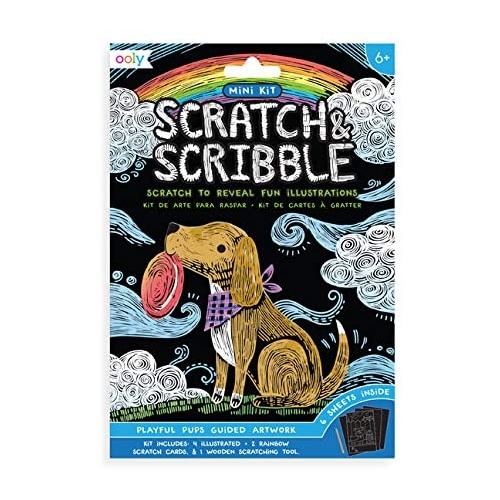 Ooly - Mini Scratch & Scribble - Playful Pups