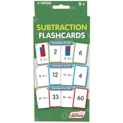Junior Learning - Subtraction Flashcards