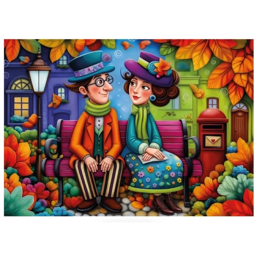JaCaRou - Fall Sweet Romance Puzzle 1000pc