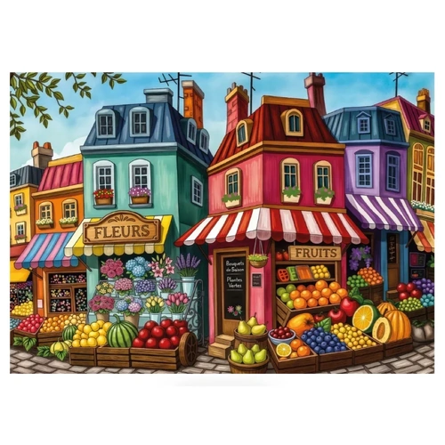 JaCaRou - Fruit & Flower Corner Shop Puzzle 1000pc