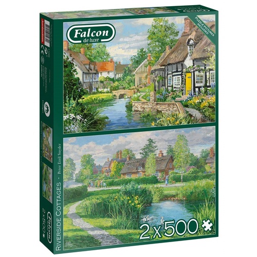 Jumbo - Riverside Cottages Puzzle 2 x 500pc