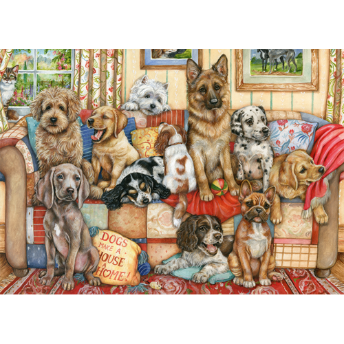 Jumbo - Gathering On The Couch Puzzle 1000pc