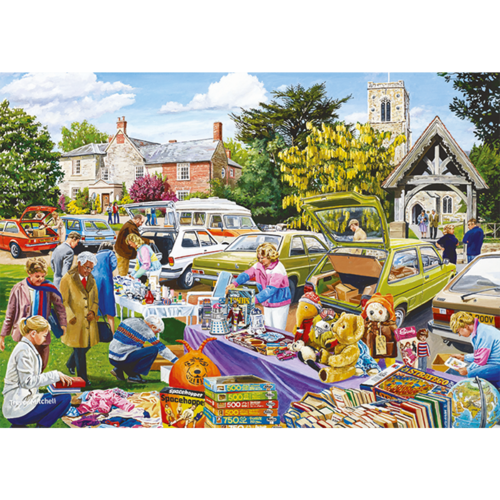 Buy Jumbo Village Church Car Boot Sale Puzzle 500pc