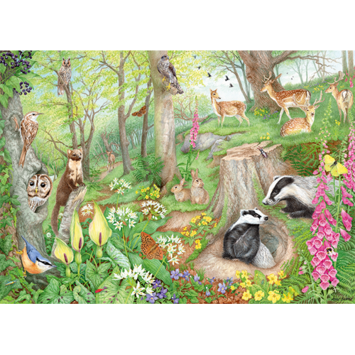 Jumbo - Woodland Life Puzzle 1000pc