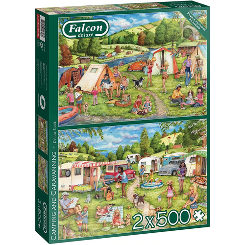 Jumbo - Camping & Caravanning Puzzle 2 x 500pc