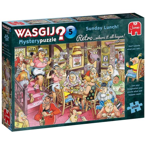 Jumbo - WASGIJ? Retro Mystery 5 Sunday Lunch! Puzzle 1000pc
