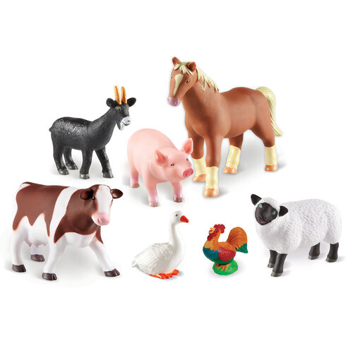Learning Resources - Jumbo Farm Animals 7pc