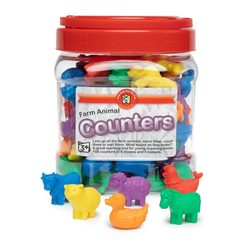 Learning Can Be Fun - Counters Farm Animals (72 pack)
