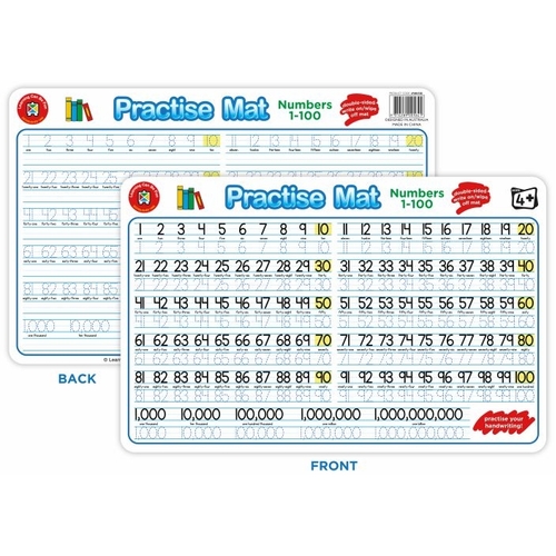 Learning Can Be Fun - Practise Mat - Numbers 1-100
