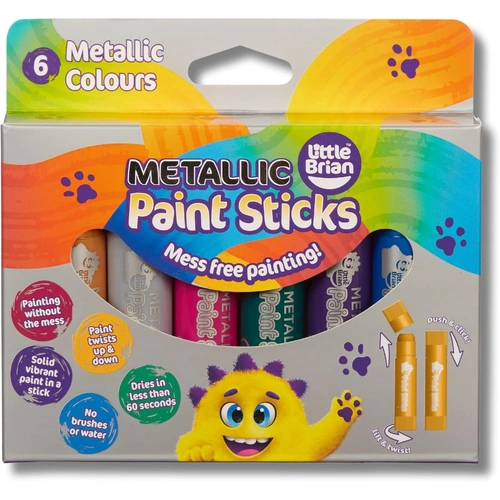 Little Brian - Paint Sticks - Metallic (6 pack)