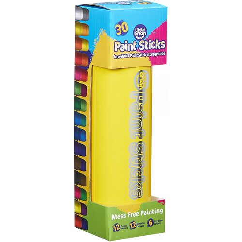 Little Brian - Paint Sticks Tube - Assorted 30 pack