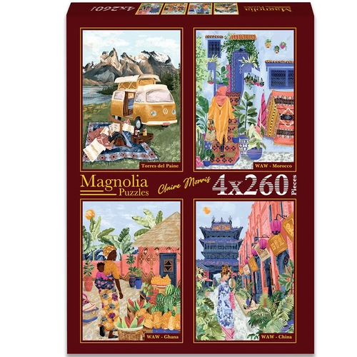 Magnolia - Claire Morris Puzzle 4x260pc
