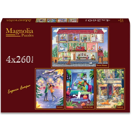 Magnolia - Evgenia Lumfur Puzzle 4x260pc