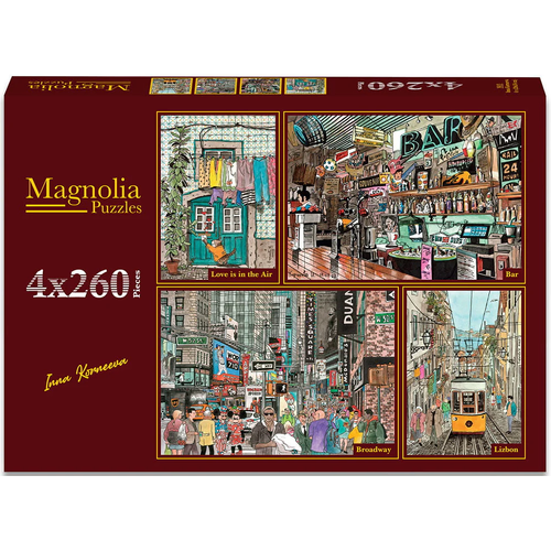 Magnolia - Inna Korneeva Puzzle 4x260pc