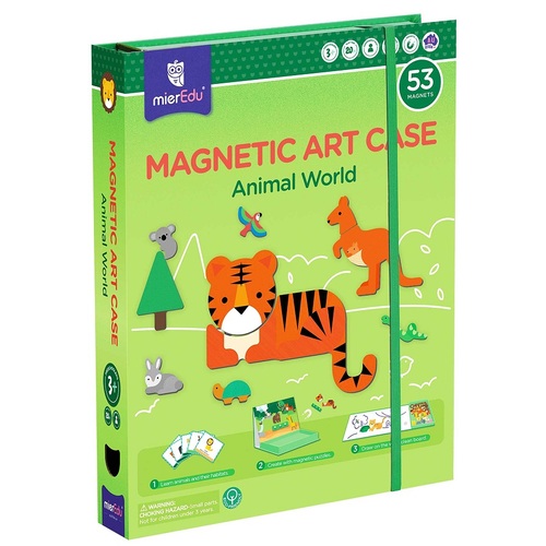 mierEdu - Magnetic Art Case Animal World (DAMAGED PRODUCT)