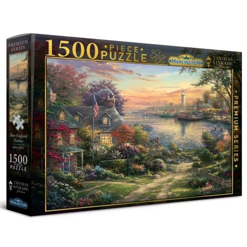 Harlington - Thomas Kinkade New England Harbour Puzzle 1500pc (DAMAGED BOX)