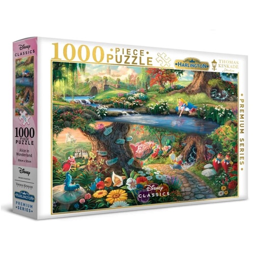 Harlington - Thomas Kinkade Disney - Alice in Wonderland Puzzle 1000pc