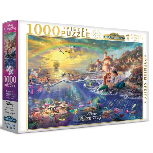 Harlington - Thomas Kinkade Disney - The Little Mermaid Puzzle 1000pc