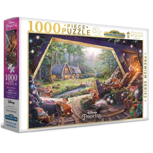 Harlington - Thomas Kinkade Disney - Snow White and the Seven Dwarfs Puzzle 1000pc