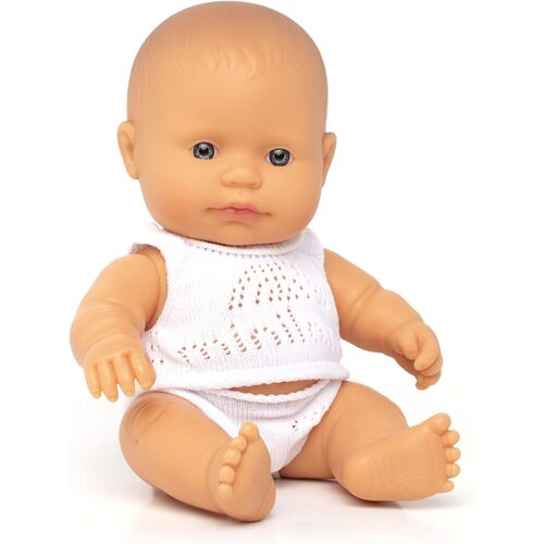 Miniland - Baby Doll European Girl 21cm