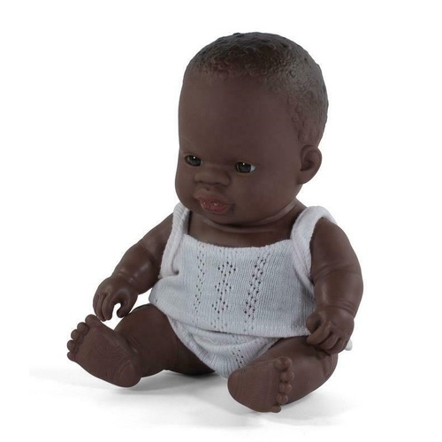 Miniland - Baby Doll African Boy 21cm