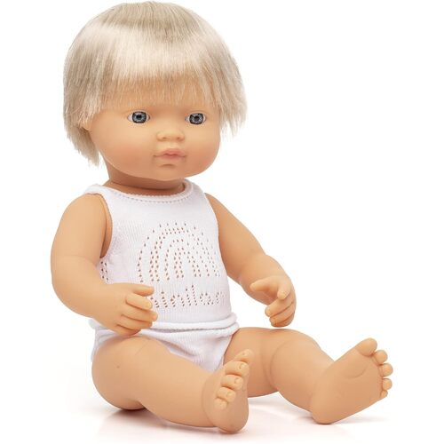 Miniland - Baby Doll European Boy 38cm