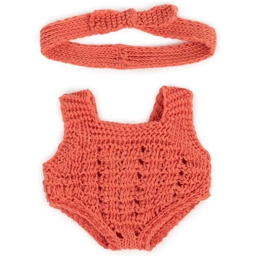 Miniland - Knitted Doll Outfit 21cm - Romper & Headband