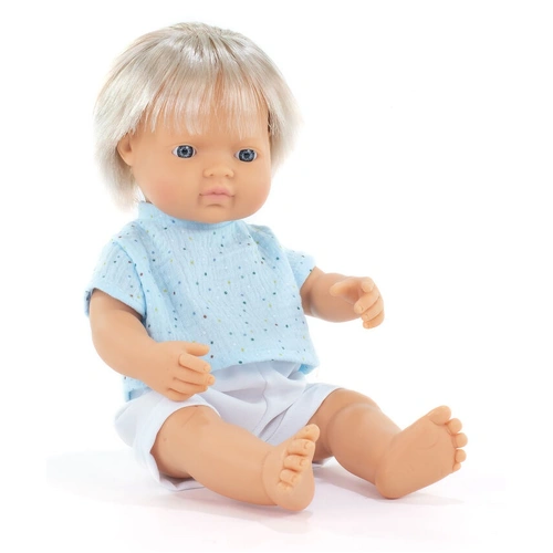 Miniland - My Friends & Me - Baby Doll Caucasian Boy Blond Hair 38cm