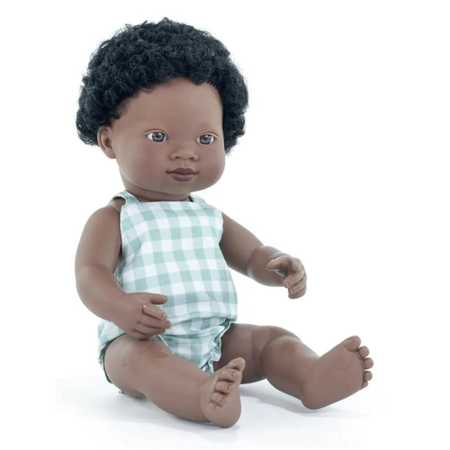 Miniland - My Friends & Me - Baby Doll African Boy 38cm
