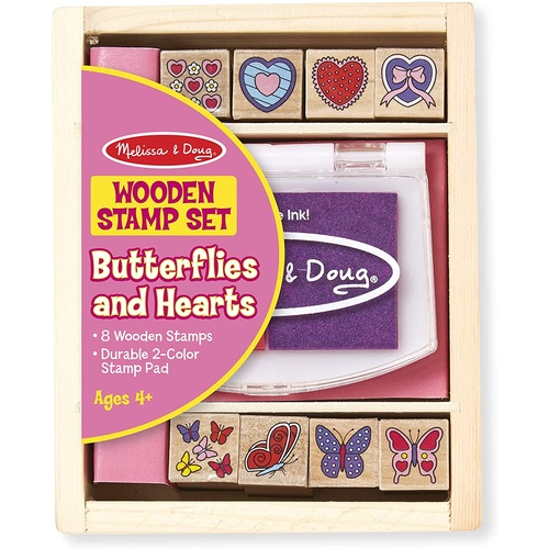 Melissa & Doug - Butterflies And Hearts Stamp Set