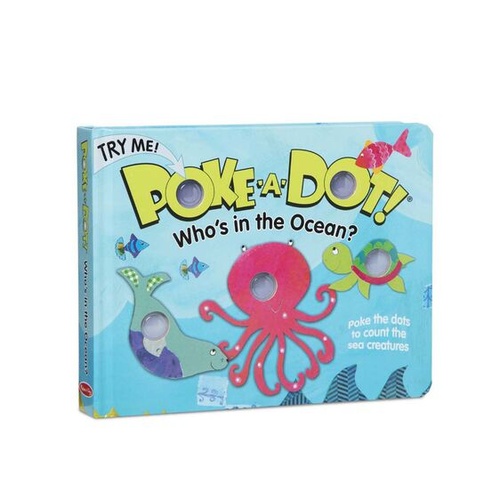 Melissa & Doug - Poke-A-Dot- Who's in the Ocean Book